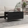 The Living Store Couchtisch Schwarz 102x44,5x50 cm Produktbild-Vorschau 2