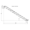 Stahltreppe 11 Stufen bis Höhe 220 cm, Laufbreite : 100 cm Produktbild-Vorschau 5