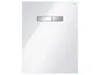 TECElux WC-Betätigungsplatte manuell, Glas weiß, Tasten Produktbild-Vorschau 1