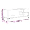 TV-Schrank Grau Sonoma 102x40x41 cm Holzwerkstoff und Stahl Produktbild-Vorschau 10