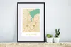MuchoWow® Gerahmtes Poster Karte - Flensburg - Jahrgang - Produktbild-Vorschau 4