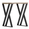 Moderner Beistelltisch TRAVERSO 40cm Industrie-Look taupe Produktbild-Vorschau 2