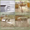 Honigglas aus Glas mit Holzdeckel, Honigspender, Produktbild-Vorschau 4