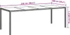 A diagram showing the dimensions of a table. Náhled obrázku produktu