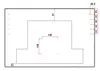 A technical drawing or diagram of a product with dimensions indicated. Produktbild-Vorschau