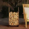 vidaXL Stojan na palivové drevo 40x30x80 cm Oceľ odolná Náhľad obrázku produktu 3