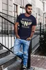 Herren T-Shirt Neverless Supply Adler Wings Slim Fit Produktbild-Vorschau 3