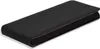 A black flip case for a smartphone, shown from a slightly elevated angle against a white background. Produktbild-Vorschau