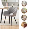 CLIPOP lot de 2 chaises de salle à manger tissu lin, avec Voir les images du produit 7