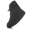 A single black waterproof shoe cover is shown against a white background. Produktbild-Vorschau