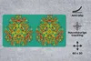 MuchoWow® Mauspad Mousepad Muster - Locken - Folklore 60x30 Produktbild-Vorschau 3