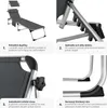 Skládací hliníkové lehátko Aurelie od tectake®, s polštářem Náhled obrázku produktu 4
