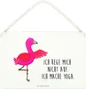Mr. & Mrs. Panda hängeschild Flamingo Yoga DIN A4 - Weiß - Produktbild-Vorschau 1