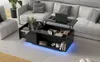 Schwarzer Couchtisch, höhenverstellbar, LED, mit Schublade, Produktbild-Vorschau 17