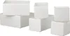 A set of white fabric storage boxes. Produktbild-Vorschau