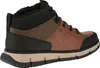 A single brown and black boot shown from a side-angle. Produktbild-Vorschau