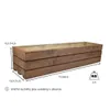 Truhlica z masívneho dreva - hnedá 70 cm Náhľad obrázku produktu 3
