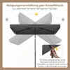 Ombrellone da balcone COSTWAY 210x130 cm, ombrellone Anteprima dell’immagine prodotto 5