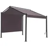 Stahl Pavillon Überdachung Gartenlaube Bacliff 3 m x 3 m x Produktbild-Vorschau 3