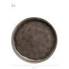A single dark-colored ceramic plate is shown from a top-down perspective against a white background. A measurement scale is visible at the bottom, indicating 20 cm. Produktbild-Vorschau