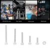 Collage of workshop, car repair, home use, and mechanic scenes, with a separate image of bolts and nuts. Anteprima dell’immagine prodotto