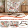 HomeMiYN Schaukelstuhl, Metallrahmen, Holzsockel, Produktbild-Vorschau 3