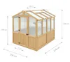 Westmann Serre en bois Paul Braun 238x204x236 cm Voir les images du produit 7