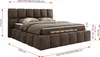MKS MEBLE Boxspringbett, Doppelbett NIRA mit dekorativem Produktbild-Vorschau 6
