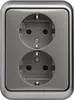 Busch-Jaeger SCHUKO® Doppelsteckdose Busch-Jaeger 20-02 Produktbild-Vorschau 2