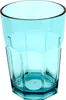 12 bicchieri di plastica - 390 ml - blu trasparente - senza Anteprima dell’immagine prodotto 2