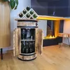 WEECO Armoire en bois de pin en forme de tonneau avec Voir les images du produit 2