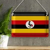 Blechschild Flagge Uganda 30x20cm Flag of Uganda Produktbild-Vorschau 3