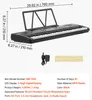 VEVOR Digitálne piano, 61 kláves, s čiastočnou váhou, Náhľad obrázku produktu 7