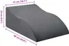 vidaXL Cuscino per le gambe Grigio 68 x 41 x 24 cm Schiuma Anteprima dell’immagine prodotto 7