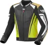 Berik Striper Evo Motorrad Lederjacke, schwarz/gelb, 52 Produktbild-Vorschau 1
