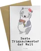 Mr. & Mrs. Panda babykarte Panda Beste Trinkschwester der Produktbild-Vorschau 1