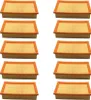 10x Trade-Shop Flachfaltenfilter / Lamellenfilter / Produktbild-Vorschau 1