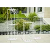 Howhomely Sgabello per fiori in metallo bianco 100 cm - Anteprima dell’immagine prodotto 9