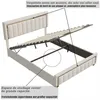 INONEFT Boxspringbett 140x200cm mit hydraulik stauraum, Produktbild-Vorschau 4