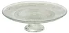 Tortenplatte Servierplatte Etagere Relief D25cm Glas klar Produktbild-Vorschau 1
