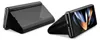 Two black phone cases are shown on a white background. One case is shown from the side, and the other is shown from the front with a phone inside. Anteprima dell’immagine prodotto