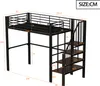 Letto a castello Merax 90x200 cm con contenitore e Anteprima dell’immagine prodotto 5