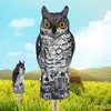 Eulenfigur Vogelscheuche – Realistische Eule Gartenfigur Produktbild-Vorschau 4