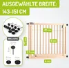 BOMI® Türschutzgitter Miko ohne Bohren 63–161 cm | Produktbild-Vorschau 3