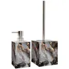2-teiliges Badezimmer Set Seifenspender und WC-Bürste - Produktbild-Vorschau 2
