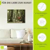 ARTland Leinwandbild Hirsch 4 - Wald Größe: 80x60 cm Produktbild-Vorschau 2