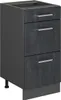 Mobiletto base per cucina Vicco R-Line Calce nera 40 cm Anteprima dell’immagine prodotto 1