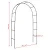 FATIVO Arceau pour rosiers en métal 240 x 140 x 37 cm – Voir les images du produit 7