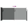 Ausziehbare Seitenmarkise Anthrazit 100x500 cm Produktbild-Vorschau 5