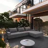 TRADA Gartensofa lounge set Bahama S Dunkelgrau Gartenmöbel Produktbild-Vorschau 1